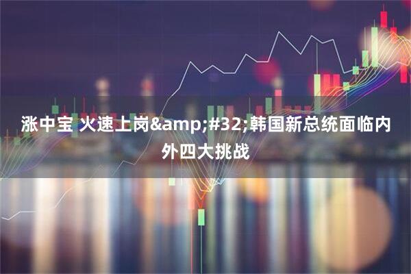 涨中宝 火速上岗&#32;韩国新总统面临内外四大挑战