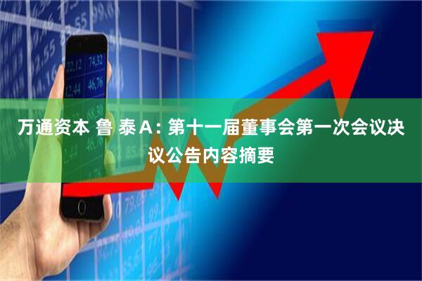 万通资本 鲁 泰Ａ: 第十一届董事会第一次会议决议公告内容摘要