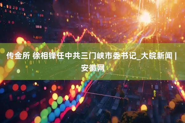 传金所 徐相锋任中共三门峡市委书记_大皖新闻 | 安徽网