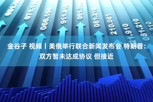 金谷子 视频丨美俄举行联合新闻发布会 特朗普：双方暂未达成协议 但接近
